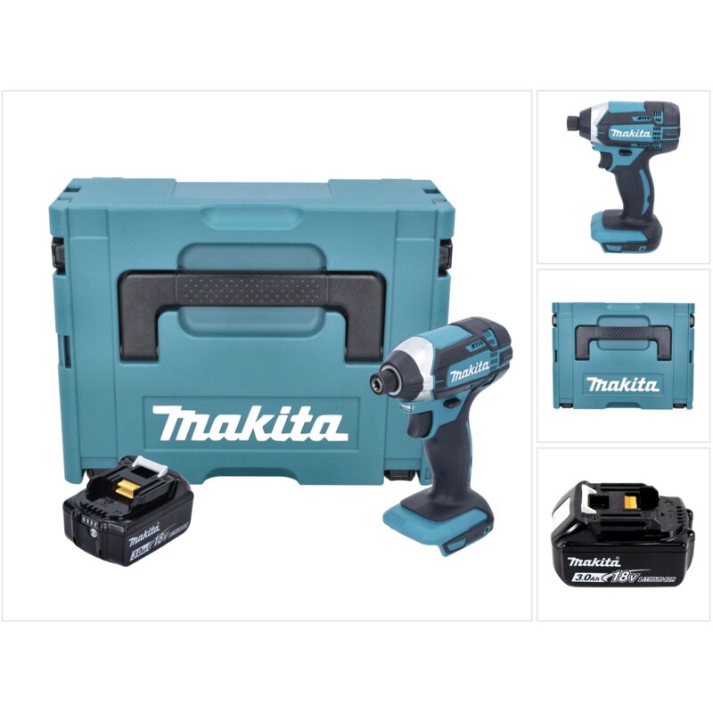 foto del prodotto makita dtd 152 f1j avvitatore ad impulsi a batteria 18v in valigetta makpac 1x batteria bl 1830 3,0 ah senza caricatore