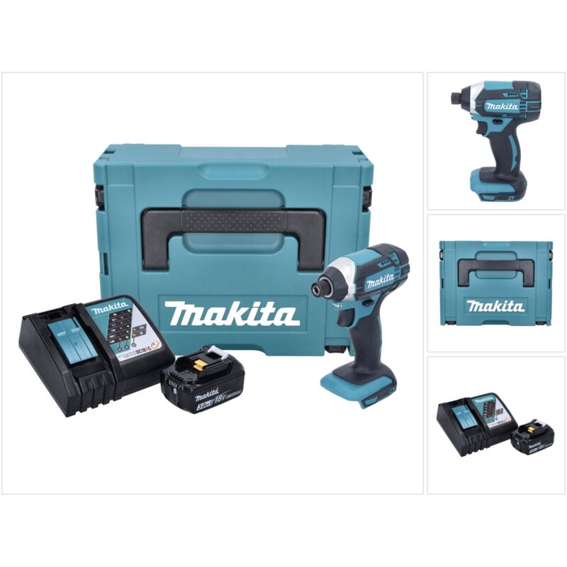 foto del prodotto makita dtd 152 rf1j 18v avvitatore ad impulsi a batteria in valigetta makpac 1x batteria bl 1830 3,0 ah caricatore rapido dc 18 rc