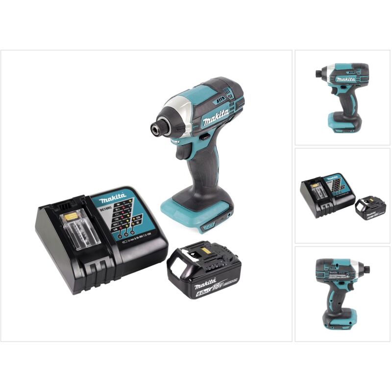 foto del prodotto makita dtd 152 rg1 18 v 165 nm cordless impact driver 1x 6.0 ah battery charger