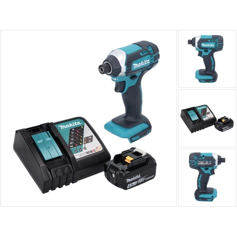 foto del prodotto makita dtd 152 rm1 avvitatore a impulsi a batteria 165nm 18v 1x batteria 4,0ah caricabatterie