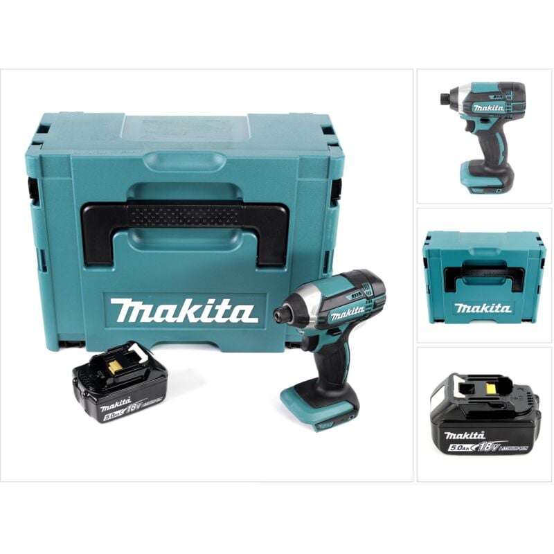 foto del prodotto makita dtd 152 t1j avvitatore ad impulsi a batteria 18v in valigetta makpac 1x batteria bl 1850 5,0 ah senza caricatore