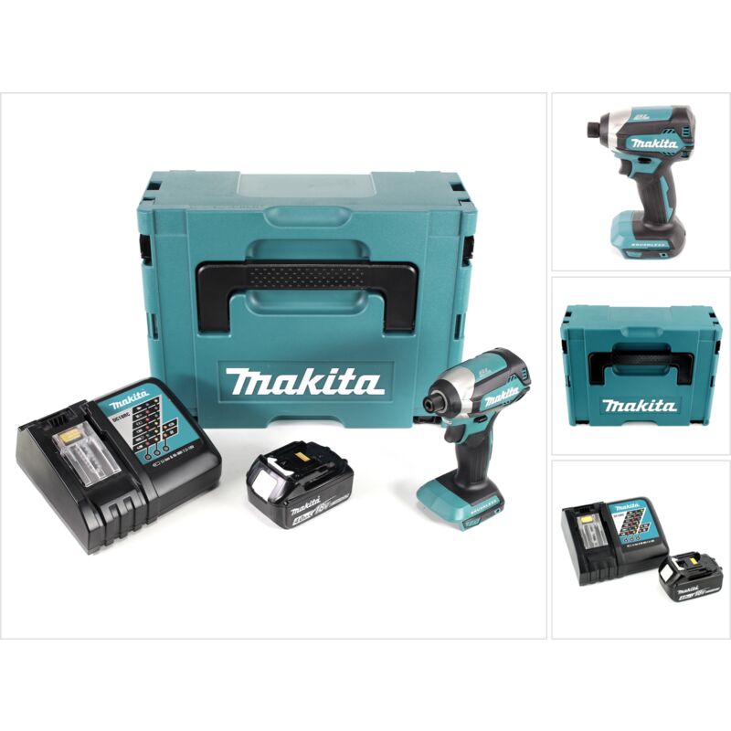 foto del prodotto makita dtd 153 rm1j 18 v avvitatore ad impulsi brushless a batteria in valigetta makpac 1x batteria bl 1840 4,0 ah caricatore dc 18 rc
