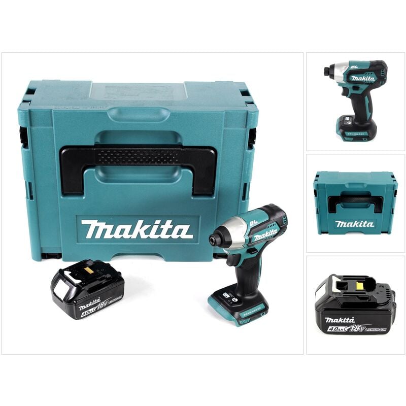 foto del prodotto makita dtd 155 rm1 18v avvitatore ad impulsi a batteria in valigetta makpac 1x batteria bl1840 4,0 ah senza caricabatterie