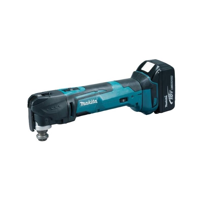 foto del prodotto makita dtm51rfjx1 cutter de levigatrice multifunzione 18 v, 3 ah, ioni di litio, accessori inclusi 