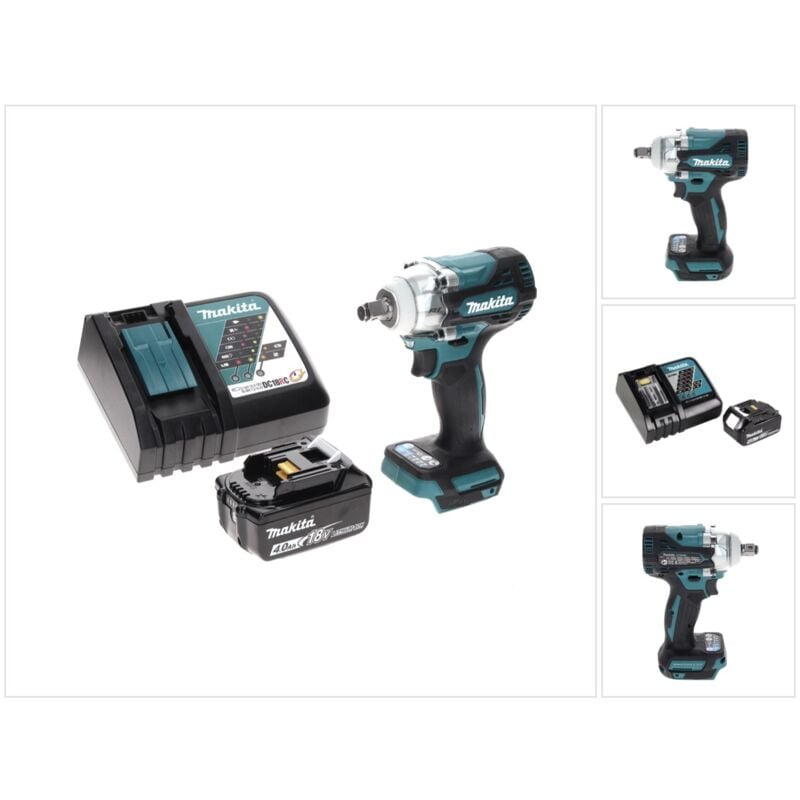 foto del prodotto makita dtw 300 rm1 avvitatore ad impulsi a batteria 18v 330nm 1 2 brushless 1x batteria 4,0 ah caricabatterie