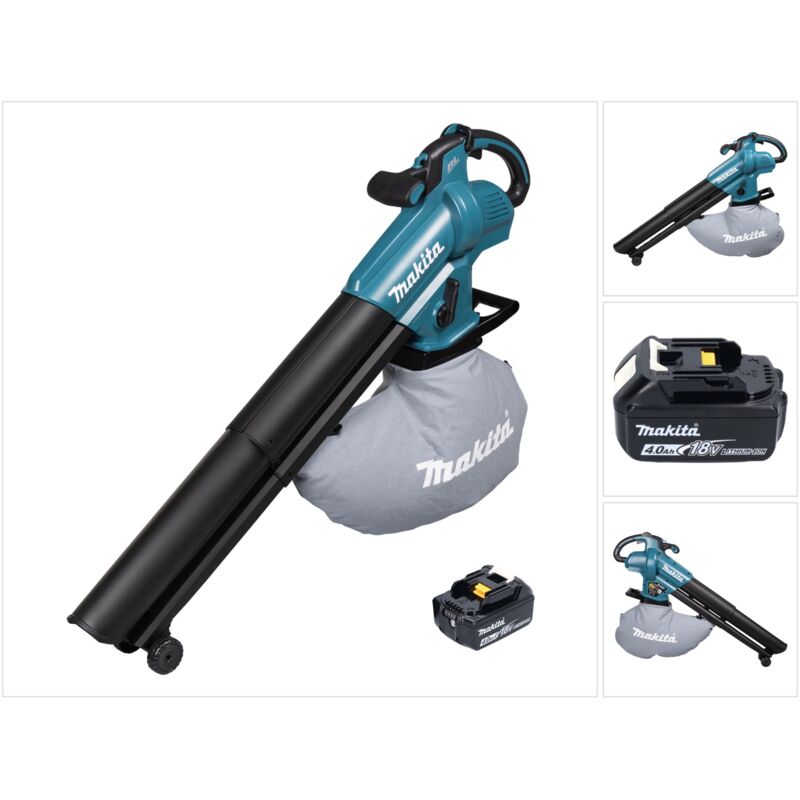foto del prodotto makita dub 187 m soffiatore e aspiratore a batteria 18 v brushless 1x batteria 4,0 ah senza caricabatterie