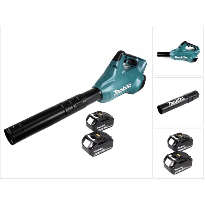 foto del prodotto makita dub 362 t soffiatore a batteria 2x18v 2x batterie 5 ah senza caricabatterie