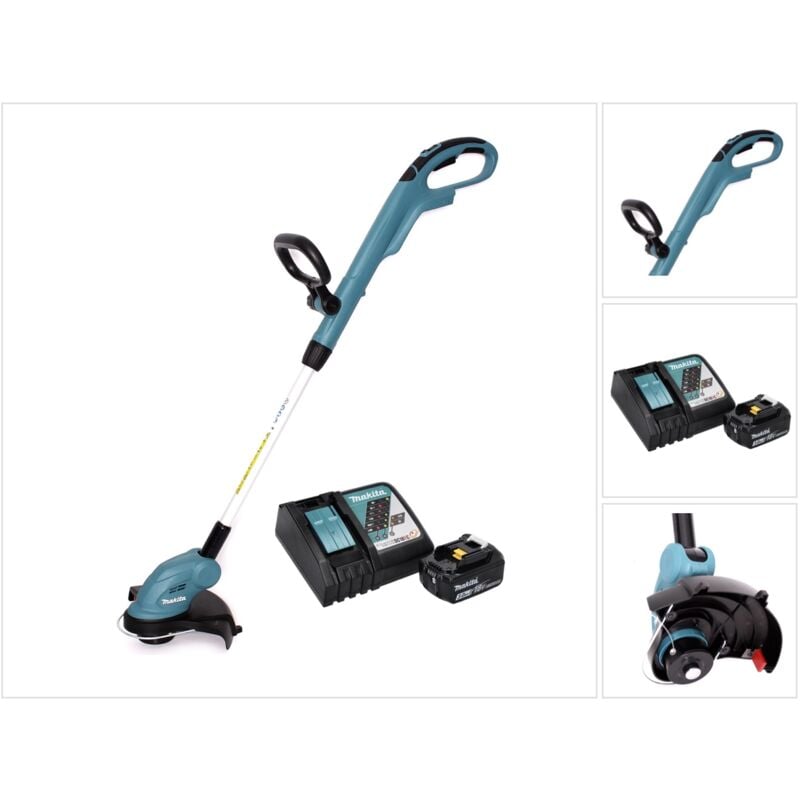 foto del prodotto makita dur 181 rf1 tagliabordi a batteria 18v 1x batteria 3,0 ah caricatore