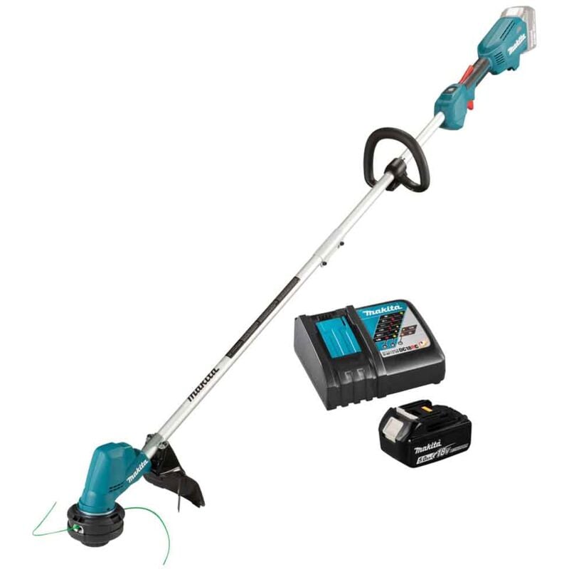 foto del prodotto makita dur192lrt1 decespugliatore 18v con batteria e carica batteria