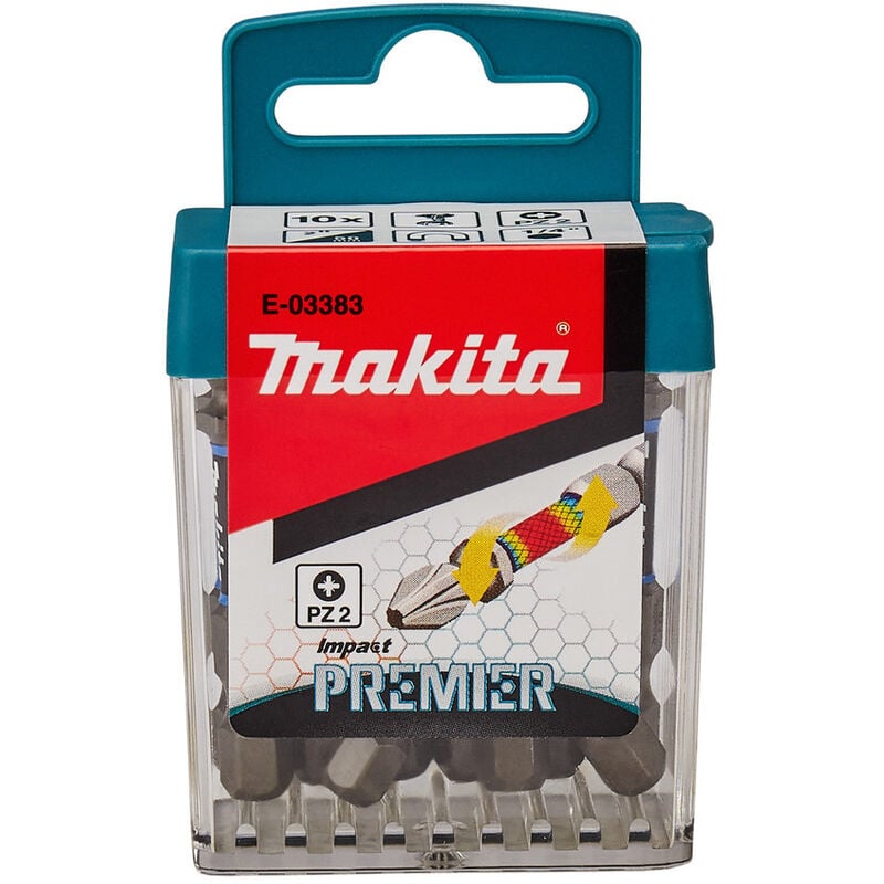 foto del prodotto makita e 03383 set di inserti a doppia torsione pz2 50 mm confezione da 10
