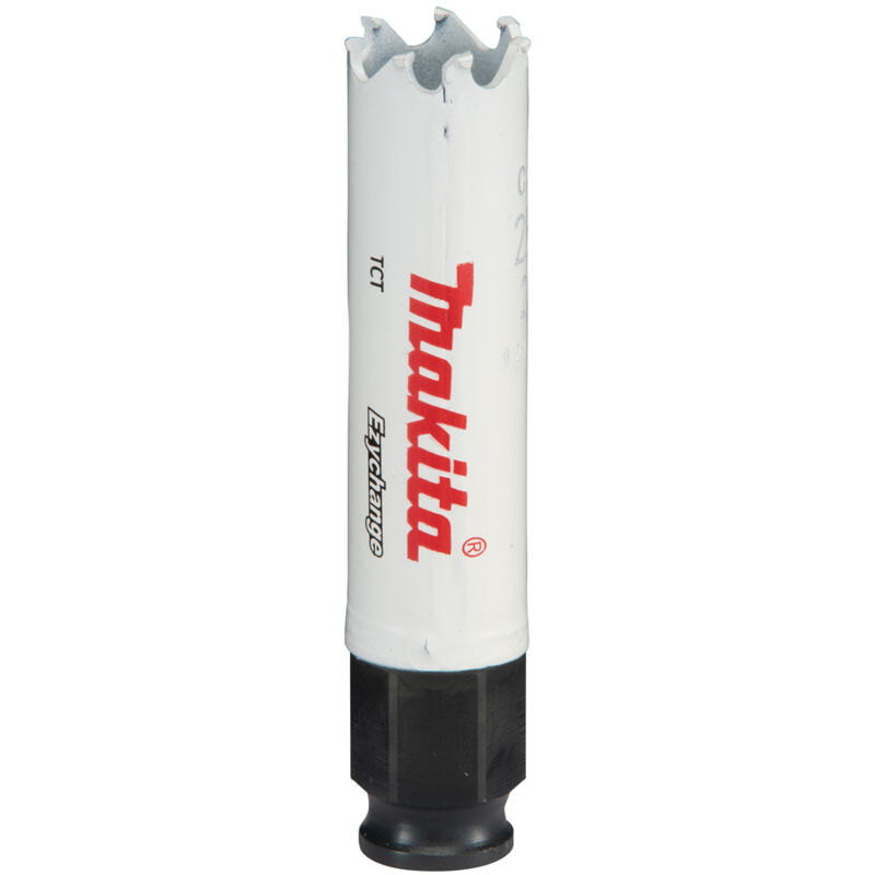 foto del prodotto makita e 06644 sega a tazza ezychange, 20 mm, ideale per forare con precisione legno, metallo e plastica, elevata durata, facile da sostituire,