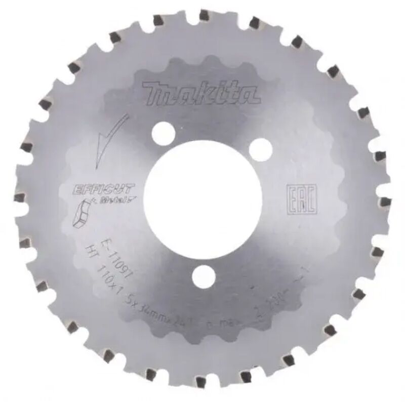 foto del prodotto makita e 11097 efficut lama tct 110x34 mm da metallo per tagliatondini dsc251