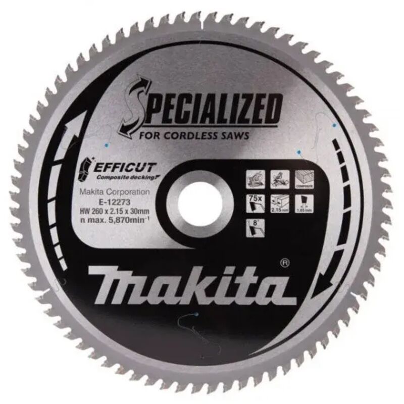 foto del prodotto makita e 12273 efficut lama per sega circolare 260x30 mm per legno