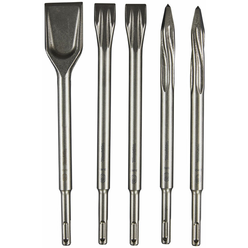 foto del prodotto makita e 13188 set scalpelli 25cm sds plus 5 pezzi