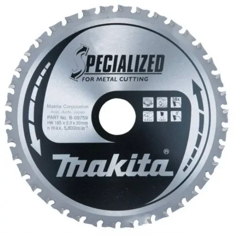 foto del prodotto makita e 14299 specialized lama per sega circolare 185x30 mm per metallo