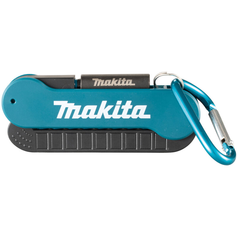 foto del prodotto makita e 15811 portachiavi moschettone set 10 bits avvitatura portatile