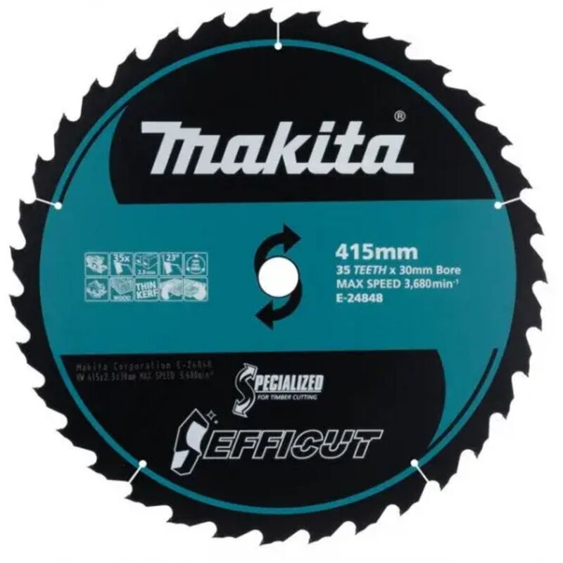 foto del prodotto makita e 24848 lama efficut per seghe circolari 415x30 mm per legno