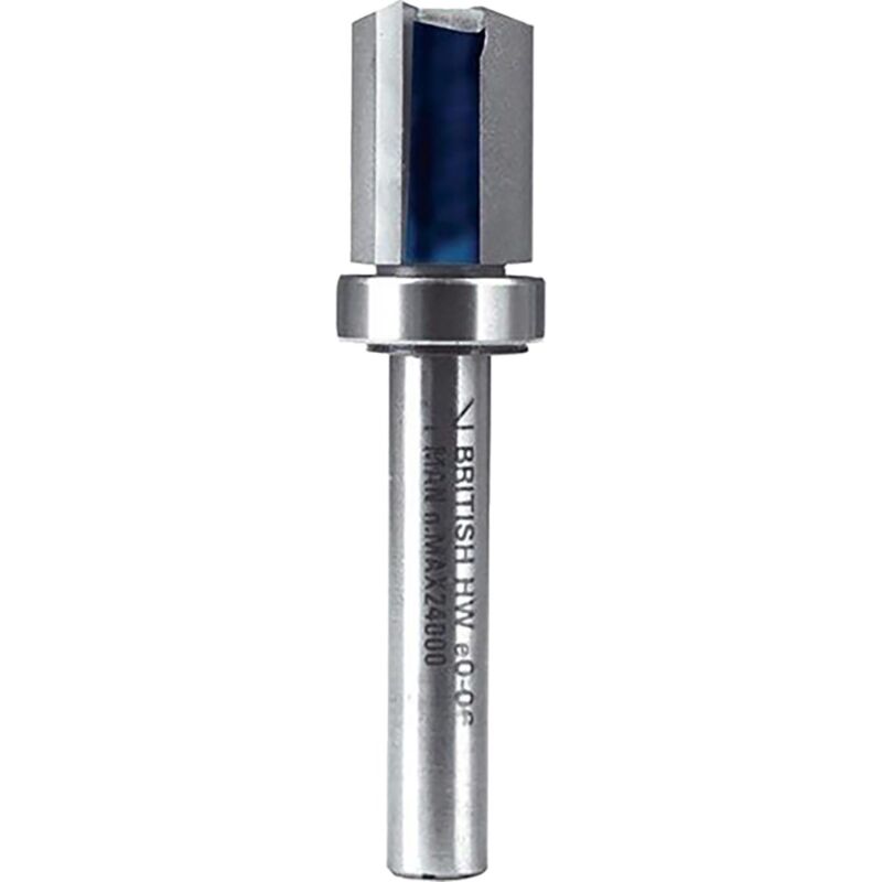 foto del prodotto makita fresa a filo con cuscinetto reggispinta sul lato del gambo, 19 mm 19 mm gambo 12 mm lunghezza totale 96 mm