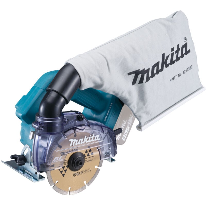 foto del prodotto makita fresa diamantata a batteria dcc500z 18v, 40 mm, 8.800 min senza batteria e caricabatterie