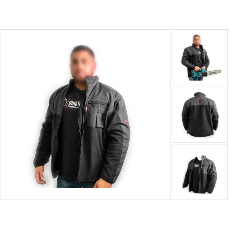 foto del prodotto makita giacca in pile xl per il lavoro e le uscite in collaborazione con dickies 98p118 