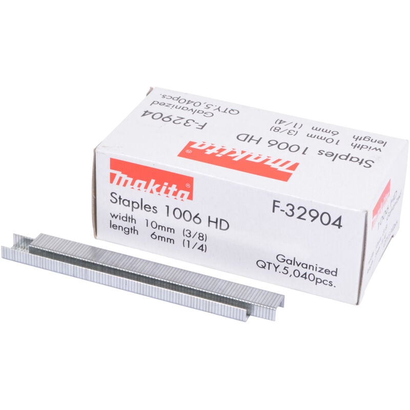 foto del prodotto makita graffette 6 x 10 mm, 5.040 pz. vuoto 6 x 10 mm 5.040 pz.