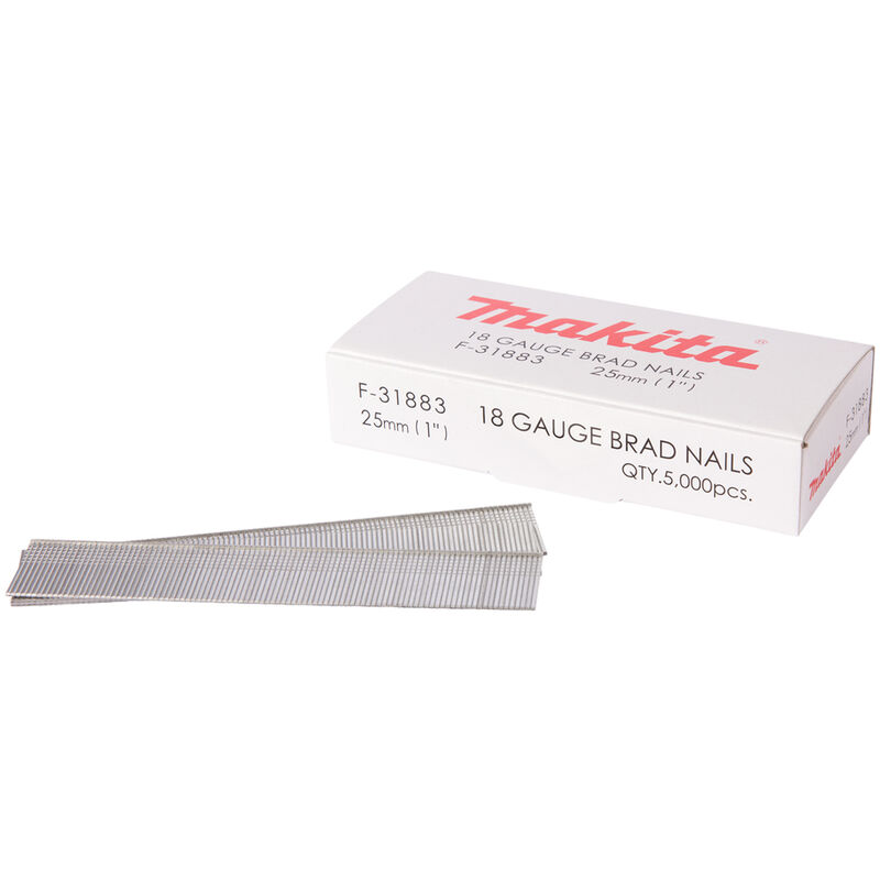 foto del prodotto makita groppini per dbn500 tipo 18ga f 31883 mm25 5000 pezzi