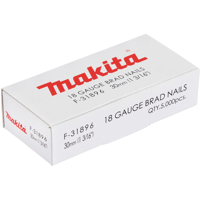 foto del prodotto makita groppini per dbn500 tipo 18ga f 31896 mm30 5000 pezzi