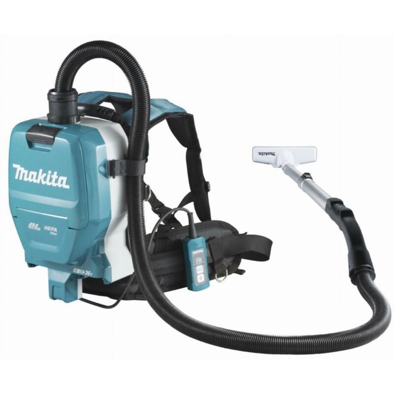 foto del prodotto makita hoover 36 v 2 x 18 v li ion 110 mbar senza batteria o caricatore dvc261zx14
