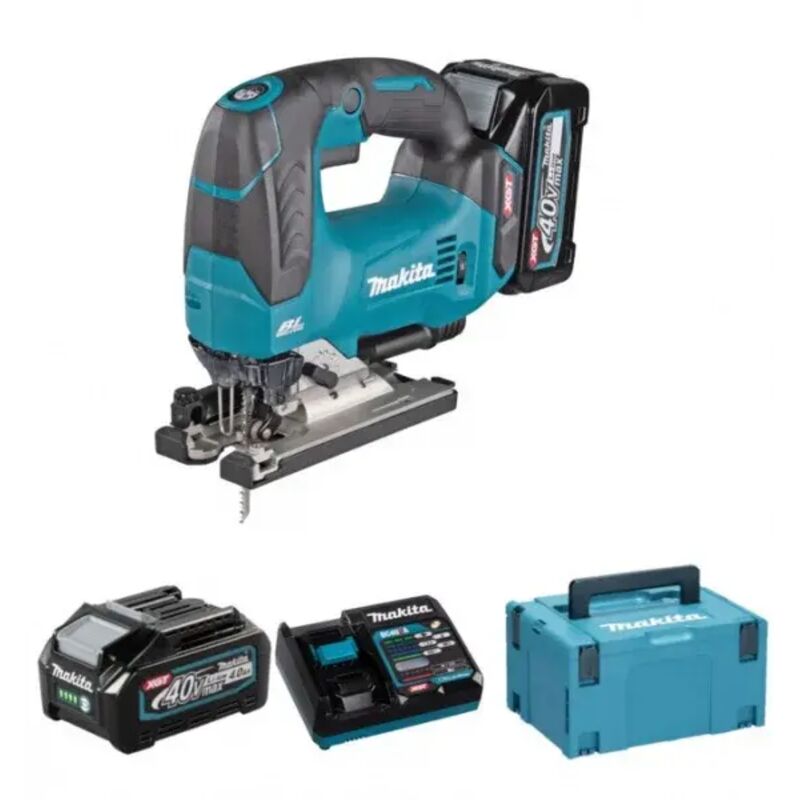 foto del prodotto makita jv002gm201 seghetto alternativo brushless 40 v con due batterie