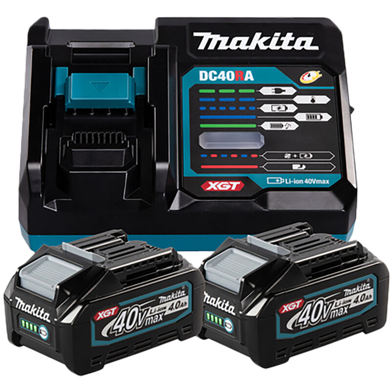 foto del prodotto makita kit di alimentazione li 40v 2x 4,0ah e caricabatterie, 191l77 9