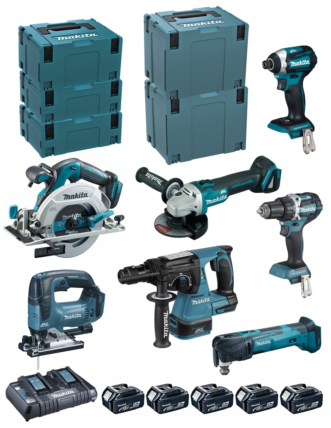 foto del prodotto makita kit dlx7014ptj ddf484 dtd154.. 3240890984173