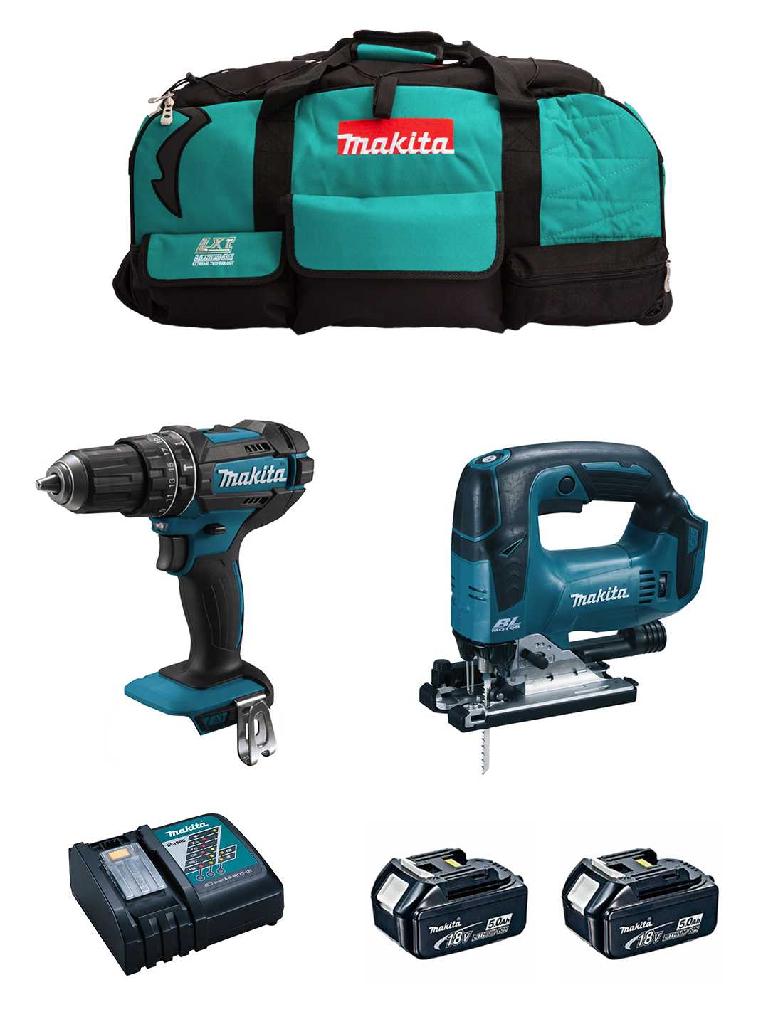 foto del prodotto makita kit mk202 dhp482 djv182 2 x 5,0 ah .. 8435587916154