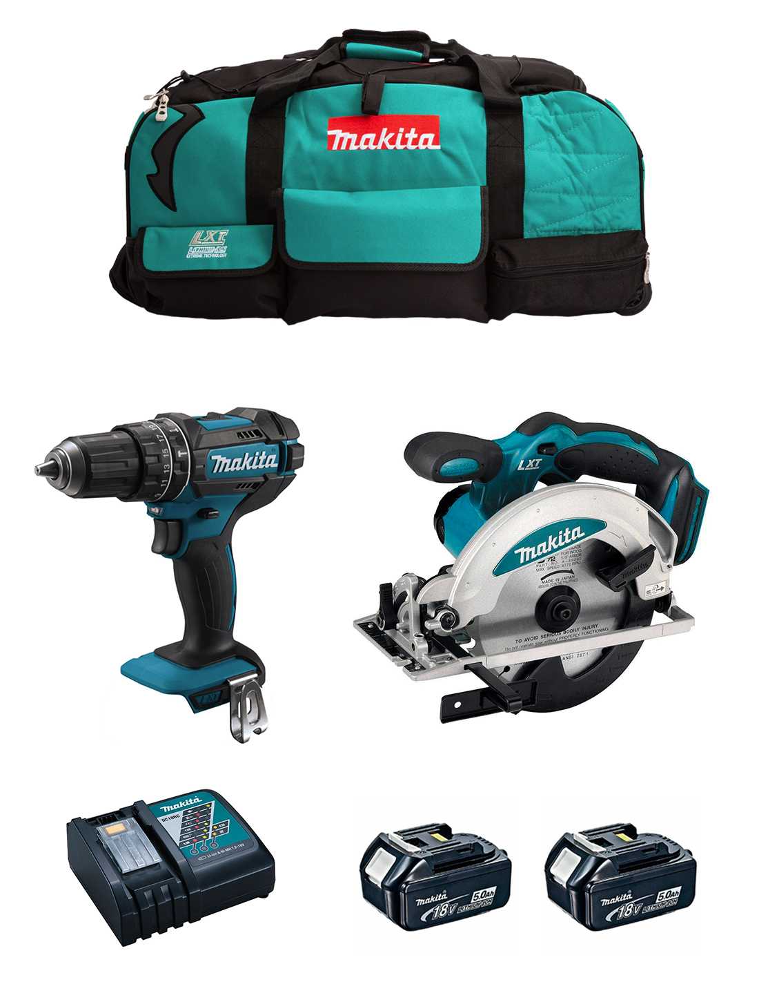 foto del prodotto makita kit mk203 dhp482 dss610 2 x 5,0 ah .. 8435587916161