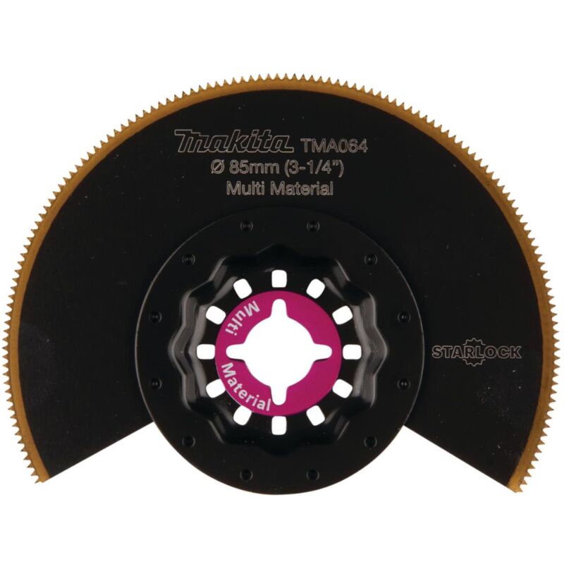foto del prodotto makita lama a segmenti bim, 85 mm, tma064 starlock 85 mm bim tin piatta tma064 universale