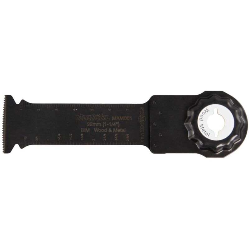 foto del prodotto makita lama da taglio a tuffo bim, 32 mm 32 x 80 mm sarlock max legno, legno con chiodi, cartongesso