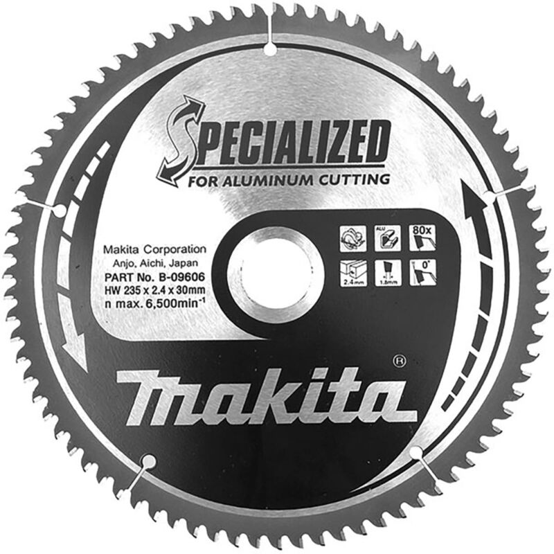 foto del prodotto makita lama per alluminio 180 x 30 mm 60 denti