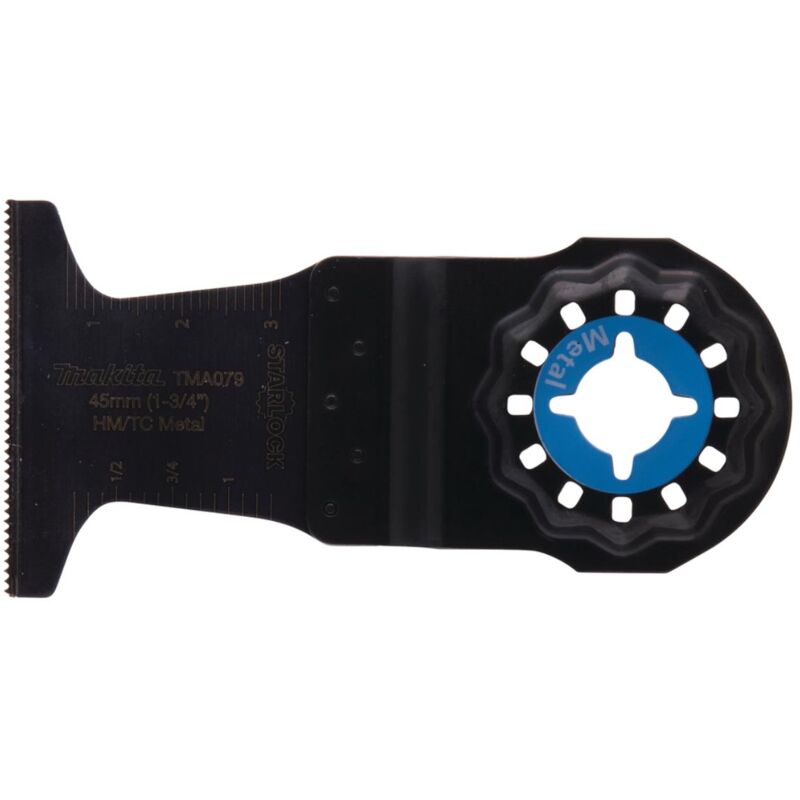 foto del prodotto makita lama per taglio a tuffo hcs, 45 mm, tma079 starlock 45 x 40 mm hcs tma079 acciaio acciaio inox alluminio vetroresina 