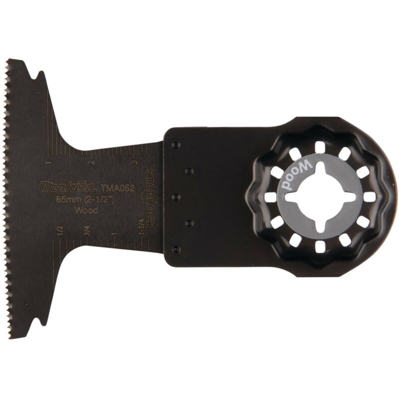 foto del prodotto makita lama per taglio a tuffo hcs, 65 mm, tma052 starlock 65 x 40 mm hcs tma052 legno