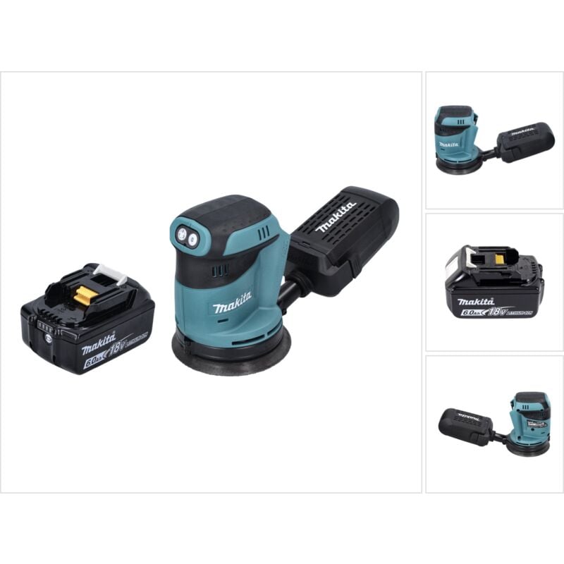 foto del prodotto makita levigatrice orbitale a batteria dbo 180 g1 18 v 125 mm 1x batteria 6,0 ah senza caricabatterie