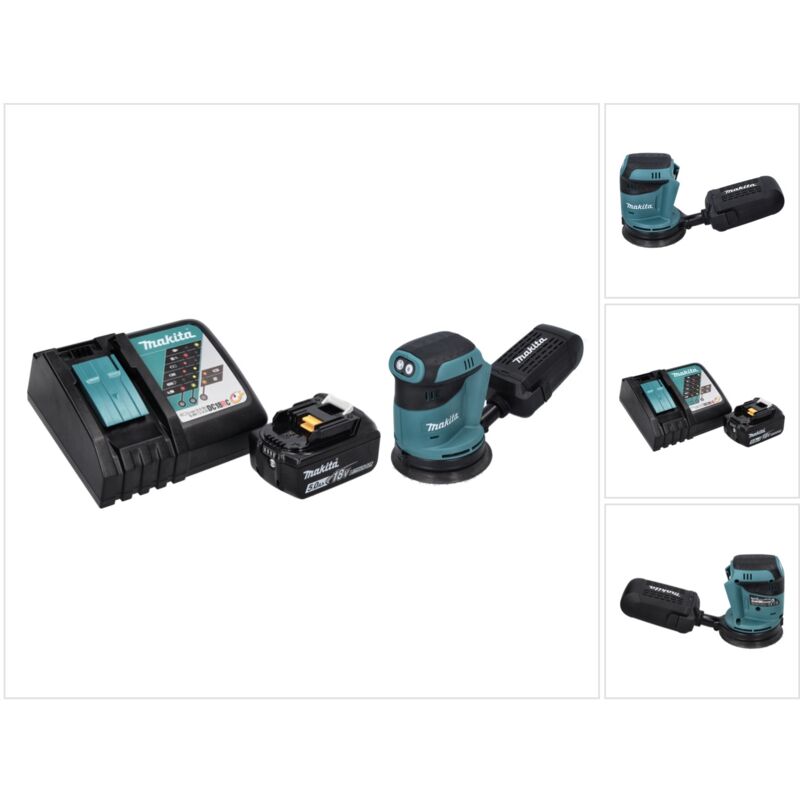 foto del prodotto makita levigatrice orbitale a batteria dbo 180 rt1 18 v 125 mm 1x batteria 5,0 ah caricabatterie
