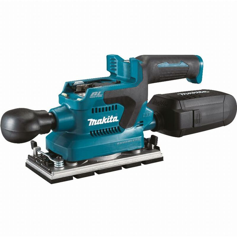 foto del prodotto makita levigatrice vibrante 18v 93x185 mm bluetooth aws senza batteria dbo381zu