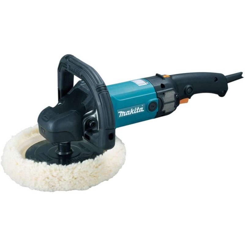 foto del prodotto makita lucidatrice auto con disco abrasivo diametro 180mm 9237cb