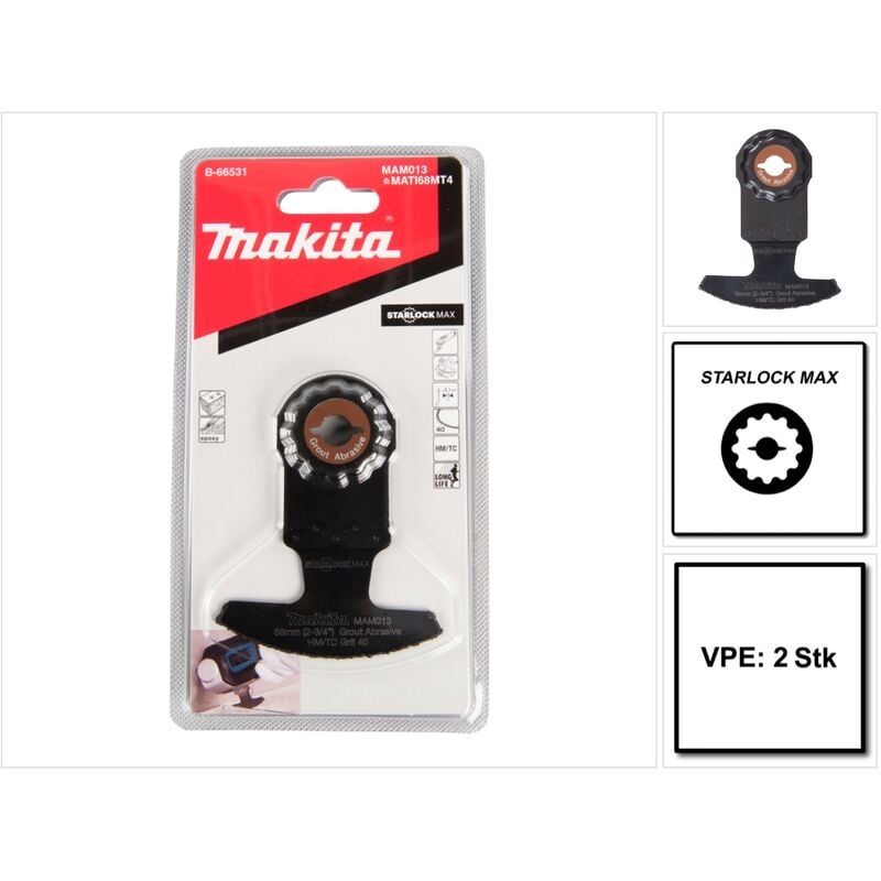 foto del prodotto makita mam013hm lama a segmenti 68x30 mm starlock max 2 pezzi. 2x b 66531 