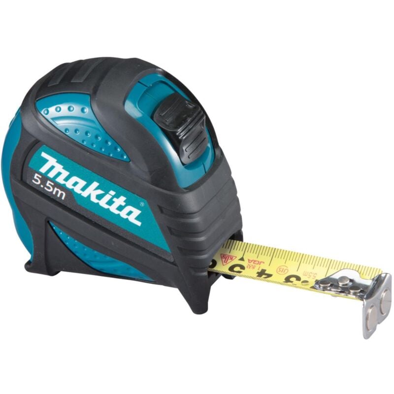 foto del prodotto makita metro professionale con clip da cintura, 5,5 m 5,5 m scala su entrambi i lati classe ii, ce