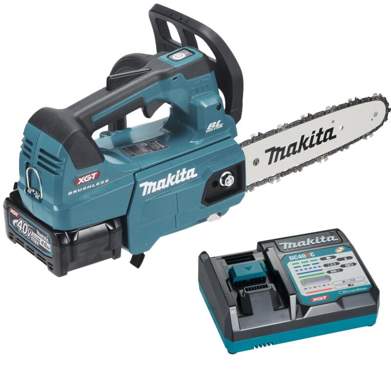 foto del prodotto makita motosega 40v max 25 cm 1 batteria bl4040 caricatore uc002gm102