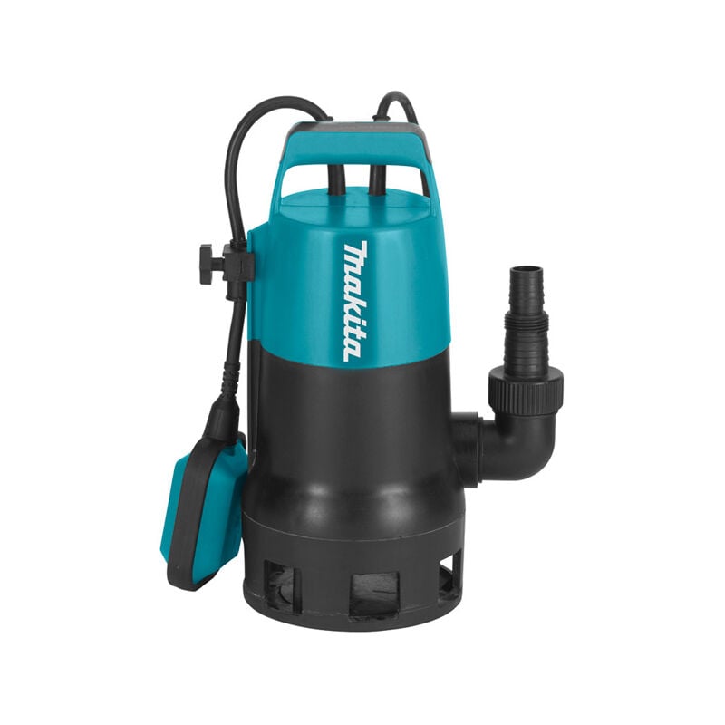foto del prodotto makita pf0410 pompa di drenaggio ad immersione con spina di sicurezza 8400 l h
