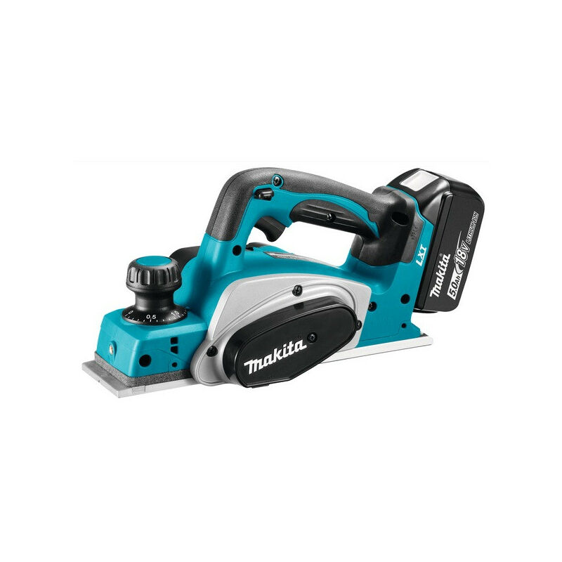 foto del prodotto makita pialla a batteria 18v 2x5ah li ion 82 mm dkp180rtj