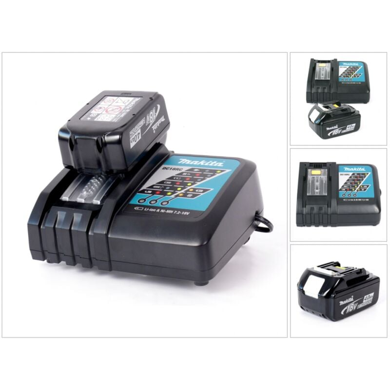 foto del prodotto makita power set caricatore rapido dc18rc batteria bl 1840 4 ah