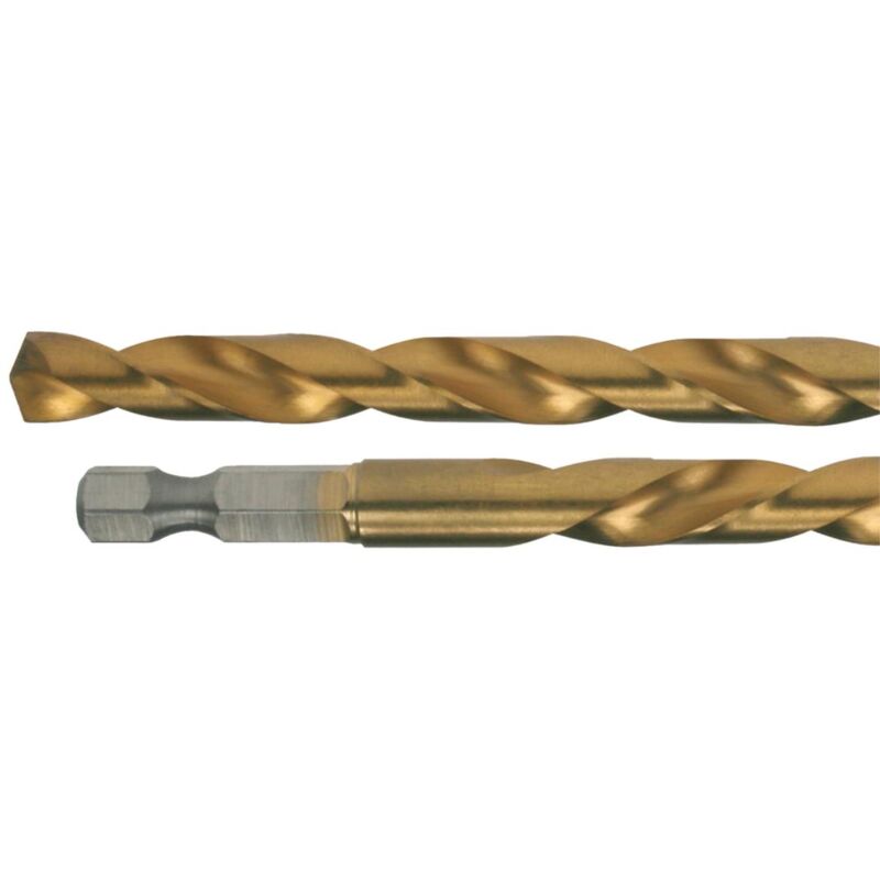 foto del prodotto makita punta hss tin, 6,0 x 113 mm hss tin titanio 1 4 6,0 x 113 mm