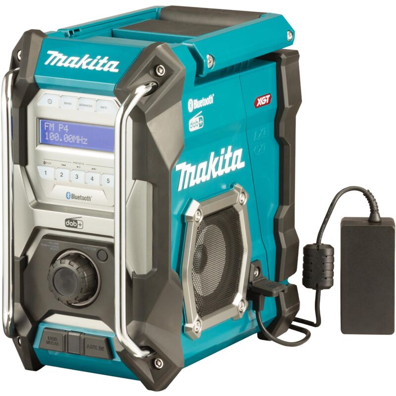 foto del prodotto makita radio da cantiere agli ioni di litio da 12 a 40 v senza batteria o caricatore mr004g
